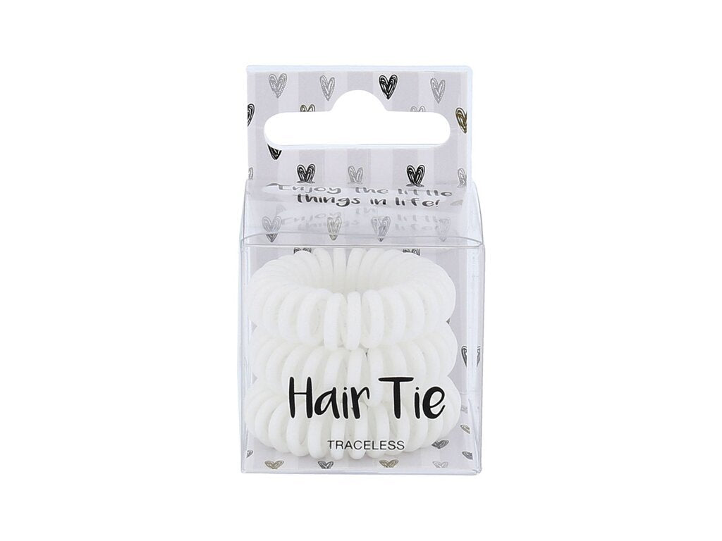 2K - Hair Tie White - For Women, 3 pc