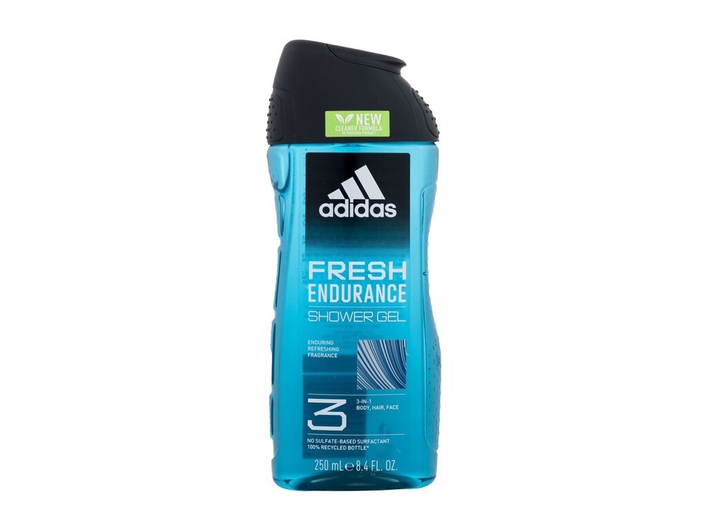 Adidas - Fresh Endurance Shower Gel 3-In-1 New Cleaner Formula - For Men, 250 ml