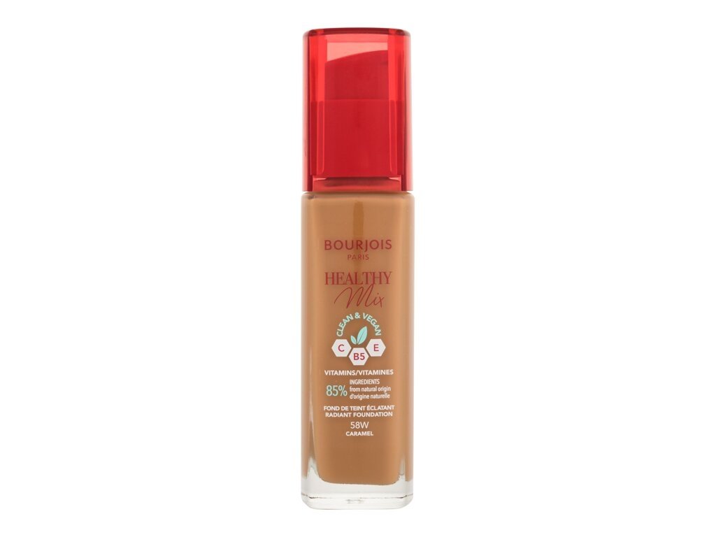 Bourjois Paris - Healthy Mix Clean & Vegan Radiant Foundation 58W Caramel - For Women, 30 ml