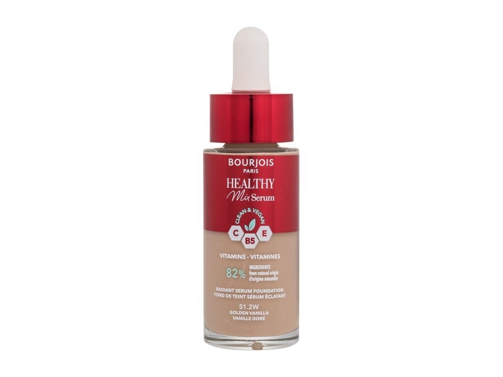 Bourjois Paris - Healthy Mix Clean & Vegan Serum Foundation 51.2W Golden Vanilla - For Women, 30 ml