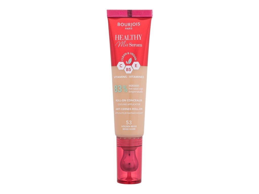 Bourjois Paris - Healthy Mix Serum Clean & Vegan Roll-on Concealer 53 Golden Beige - For Women, 13 ml