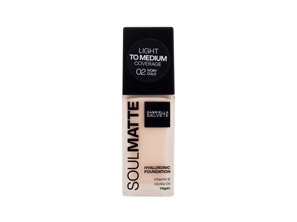 Gabriella Salvete - Soulmatte Hyaluronic Foundation 02 Cold Ivory - For Women, 30 ml