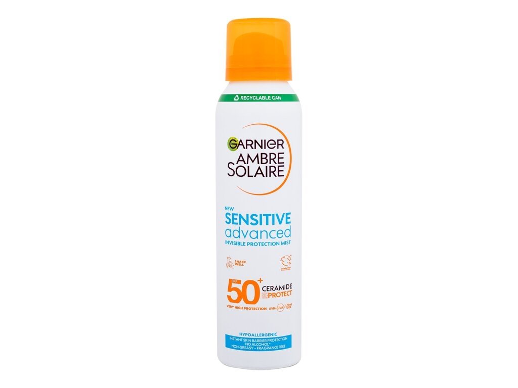 Garnier - Ambre Solaire Sensitive Advanced Invisible Protection Mist SPF50+ - Unisex, 150 ml