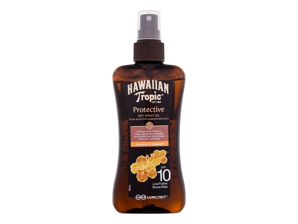 Hawaiian Tropic - Protective Dry Spray Oil SPF10 - Unisex, 200 ml