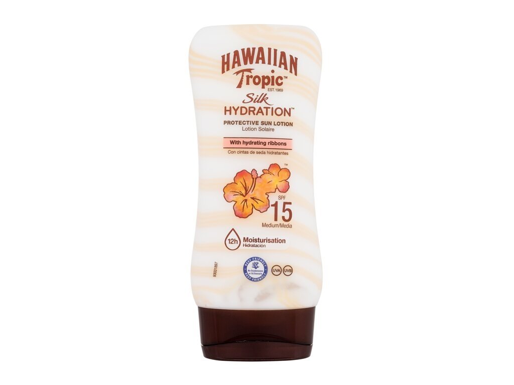 Hawaiian Tropic - Silk Hydration Protective Sun Lotion SPF15 - Unisex, 180 ml