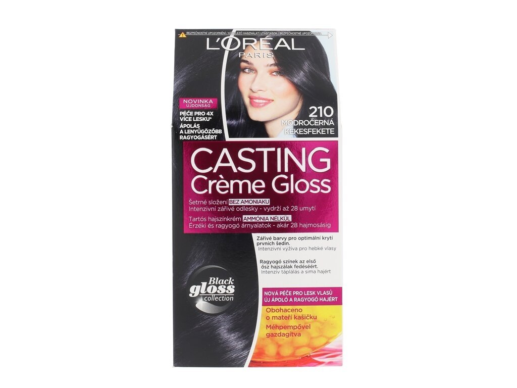 L'Oréal Paris - Casting Creme Gloss 210 Blue Black - For Women, 48 ml