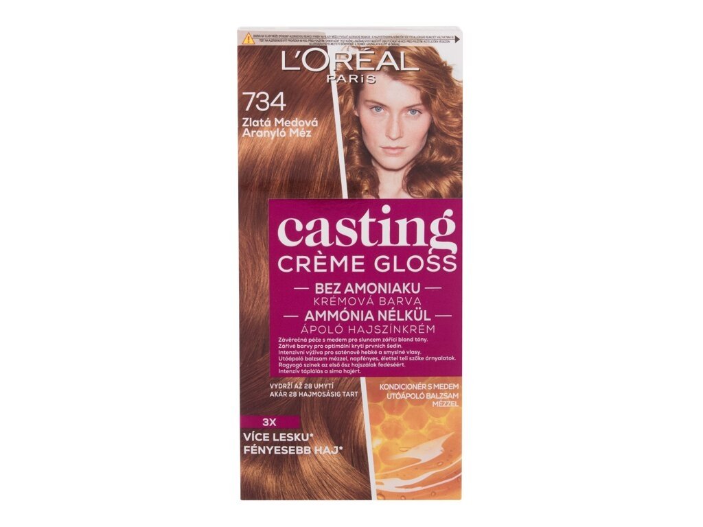 L'Oréal Paris - Casting Creme Gloss 734 Golden Honey - For Women, 48 ml