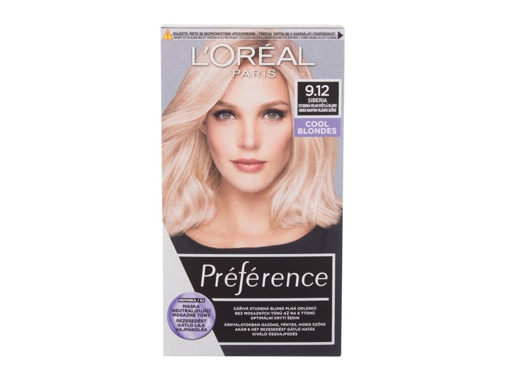 L'Oréal Paris - Préférence 9,12 Siberia Cool Blondes - For Women, 60 ml