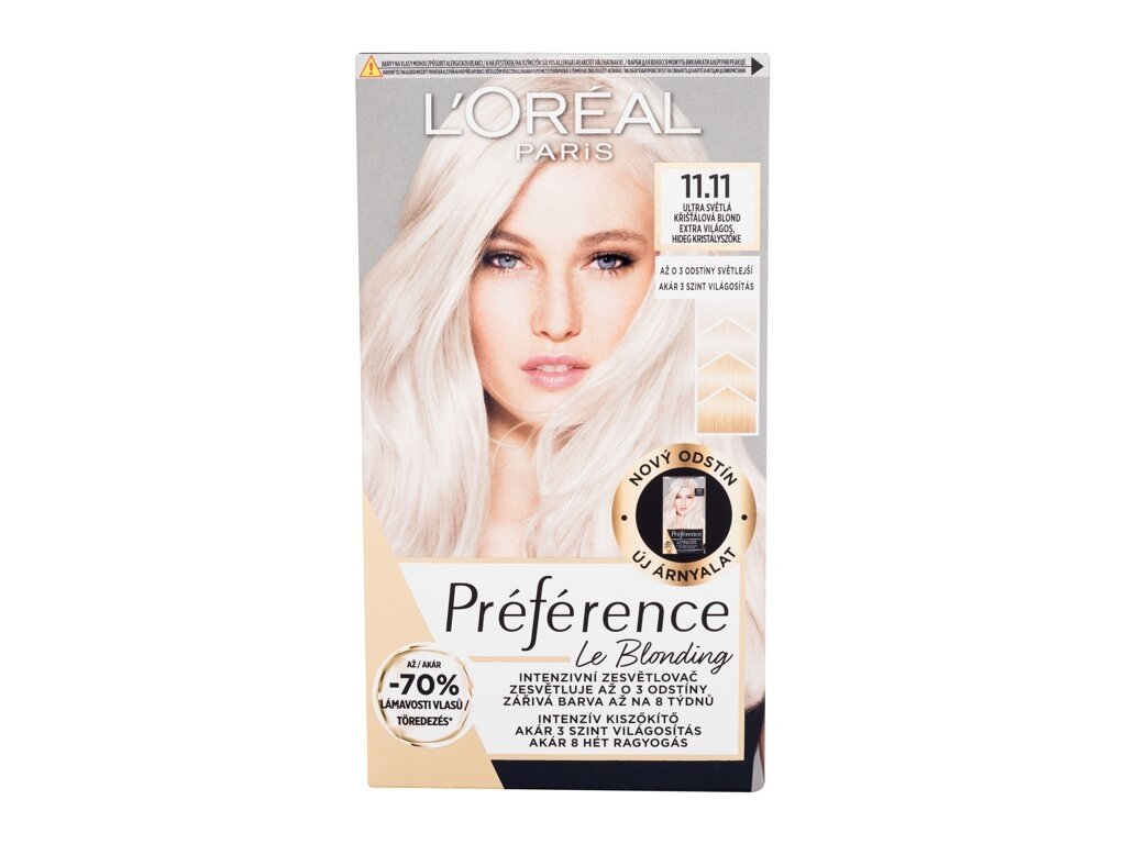 L'Oréal Paris - Préférence Le Blonding 11.11 Ultra Light Cold Crystal Blonde - For Women, 1 pc