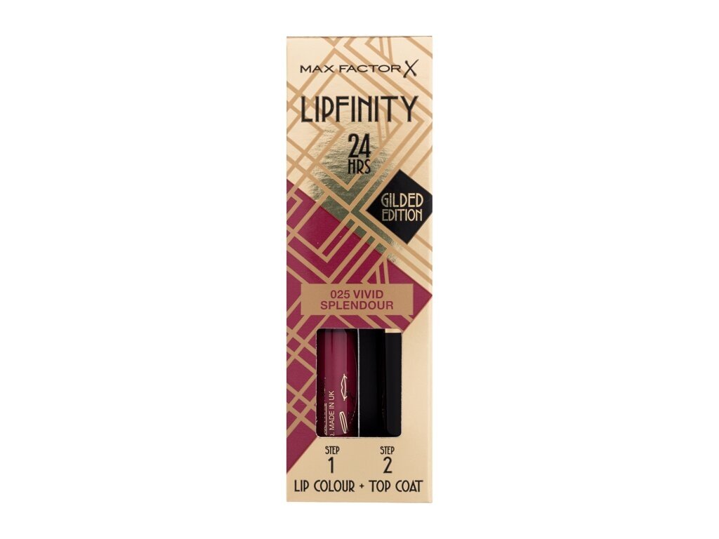 Max Factor - Lipfinity 24HRS Lip Colour 025 Vivid Splendour - For Women, 4.2 g