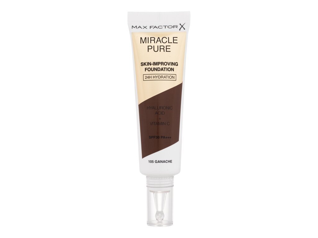 Max Factor - Miracle Pure Skin-Improving Foundation 105 Ganache SPF30 - For Women, 30 ml