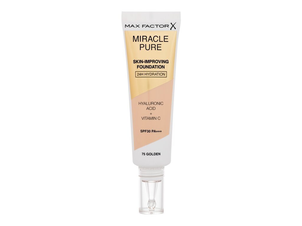 Max Factor - Miracle Pure Skin-Improving Foundation 75 Golden SPF30 - For Women, 30 ml