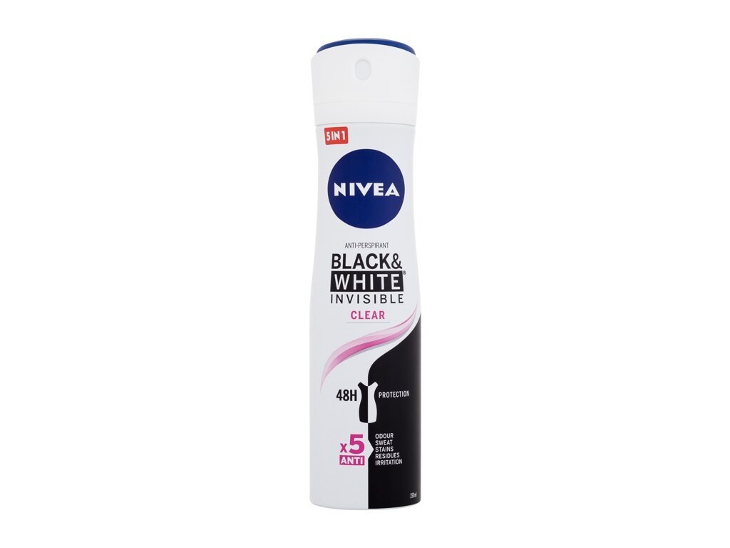 Nivea - Black & White Invisible Clear 48h - For Women, 150 ml