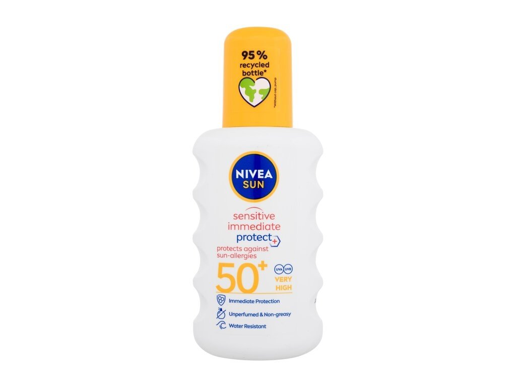 Nivea - Sun Sensitive Immediate Protect+ Sun-Allergy SPF50+ - Unisex, 200 ml