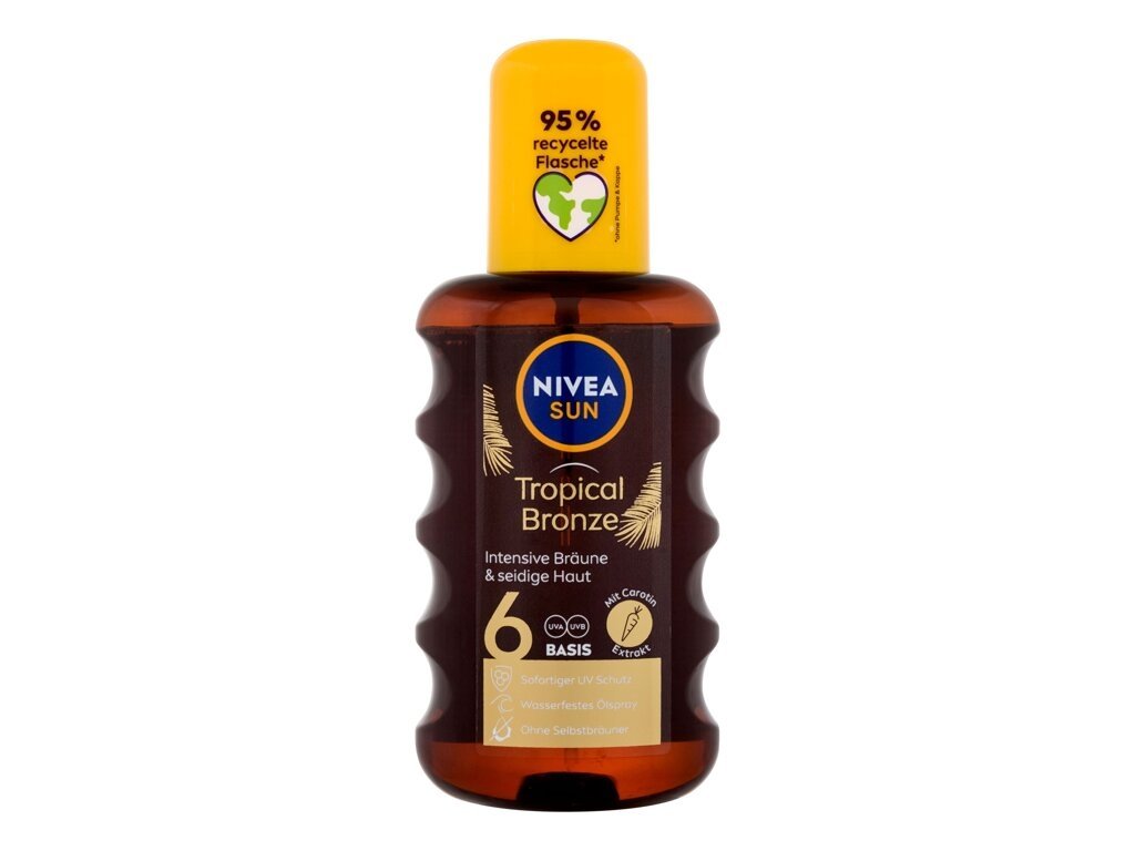 Nivea - Sun Tropical Bronze Oil Spray SPF6 - Unisex, 200 ml