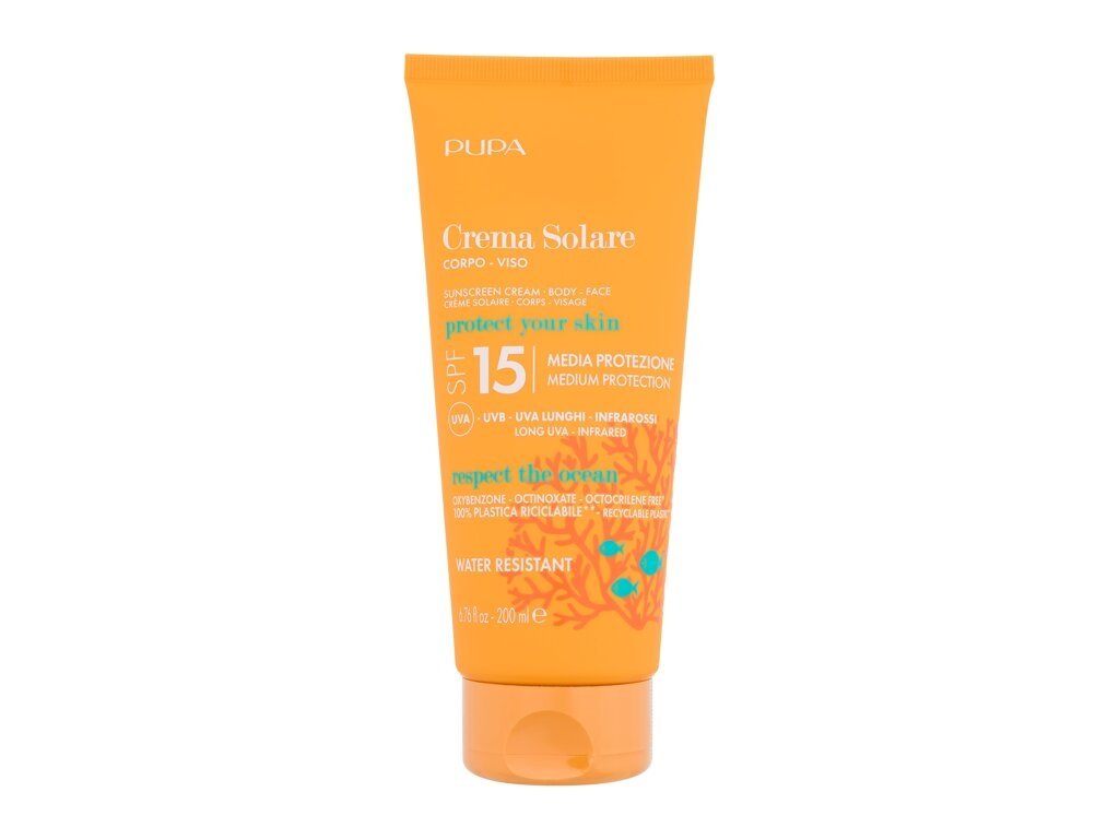 Pupa - Sunscreen Cream SPF15 - Unisex, 200 ml