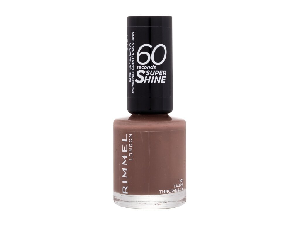 Rimmel London - 60 Seconds Super Shine 101 Taupe Throwback - For Women, 8 ml