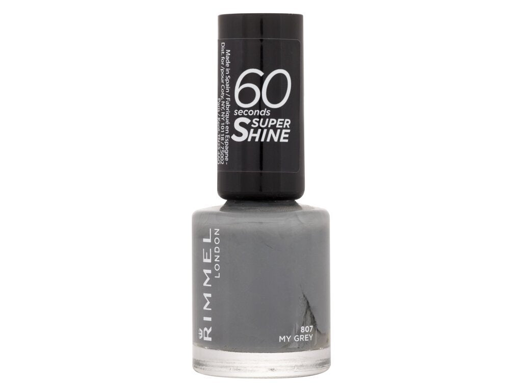 Rimmel London - 60 Seconds Super Shine 807 My Grey - For Women, 8 ml