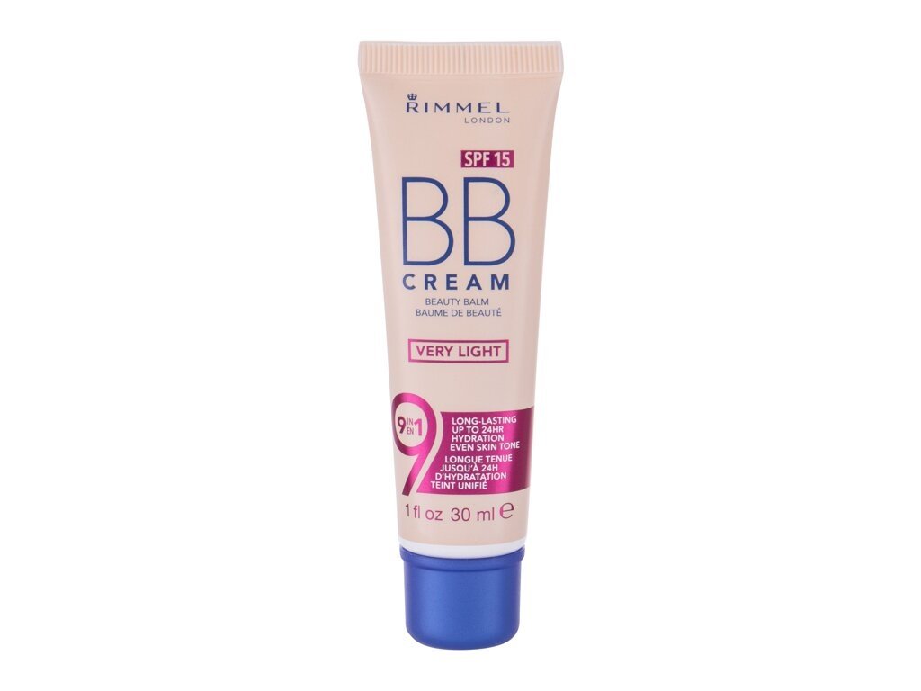 Rimmel London - BB Cream 9in1 Very Light SPF15 - For Women, 30 ml