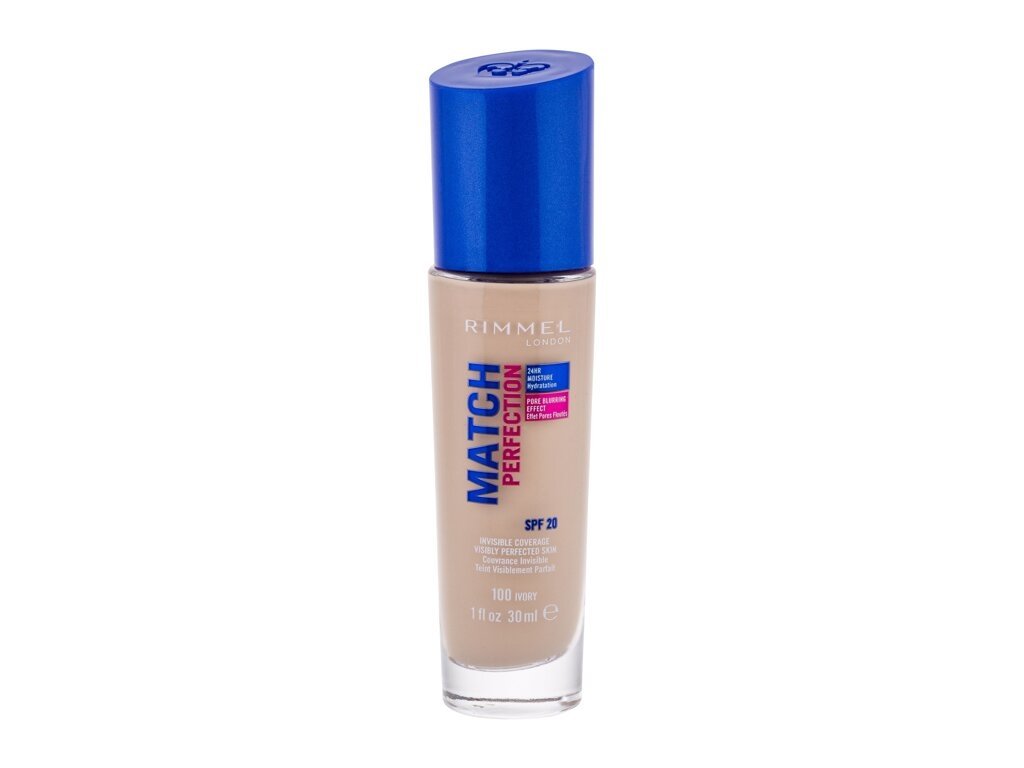 Rimmel London - Match Perfection SPF20 100 Ivory - For Women, 30 ml