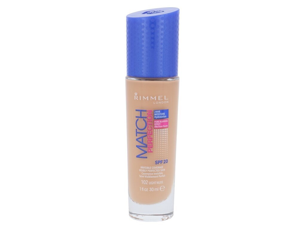 Rimmel London - Match Perfection SPF20 102 Light Nude - For Women, 30 ml