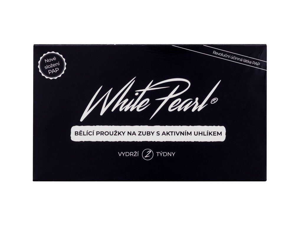 White Pearl - PAP Charcoal Whitening Strips - Unisex, 28 pc